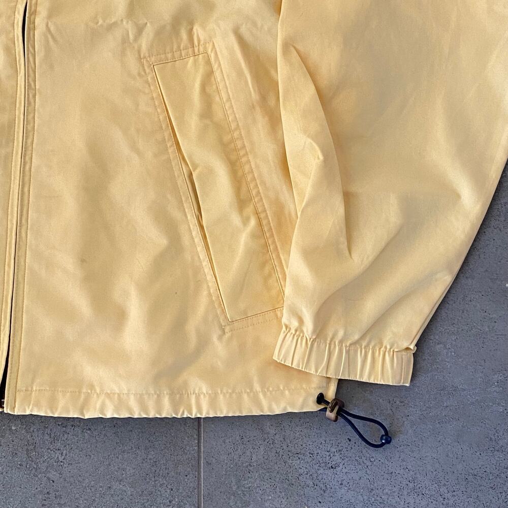Cutter & Buck Men's M Yellow/Navy‎ Blue Poplin Jacket Full Zip - Picture 3 of 8